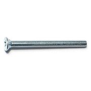 MIDWEST FASTENER M3-0.50 x 35 mm Phillips Flat Machine Screw, Zinc Plated Steel, 50 PK 51477